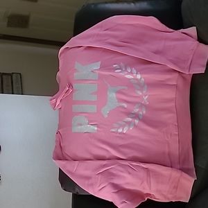 Pink mock neck